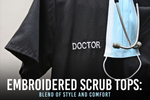 Embroidered Scrub Tops: Blend of Style and Comfort