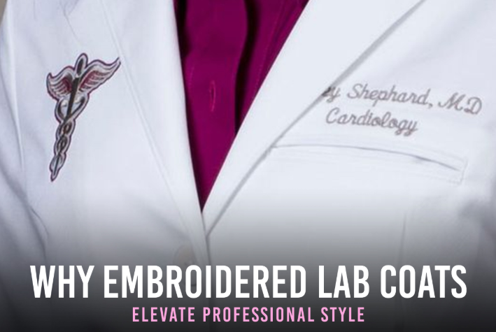 Embroidered Lab Coats Enhance Professional Style