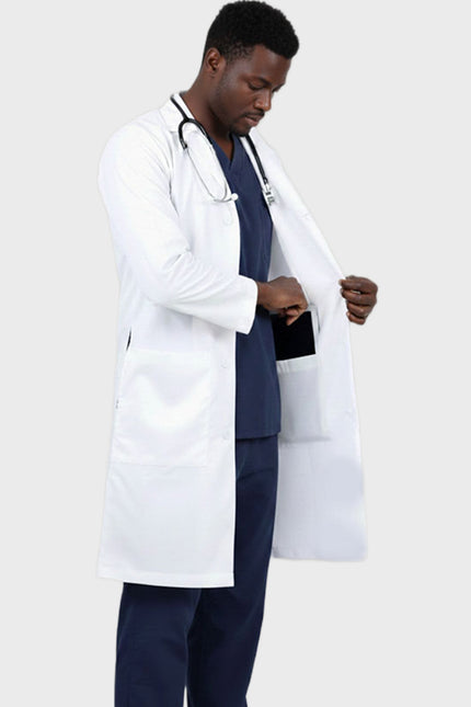 HeedFit 40 inches Inner Pocket Classic Unisex  Lab coat