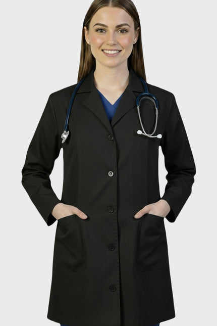 HeedFit 35 Inches Women's Two Pocket Fashion Lab Coat