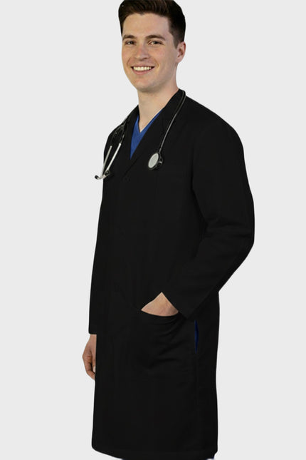 HeedFit 37 Inches Unisex Three Pocket Functional Lab Coat