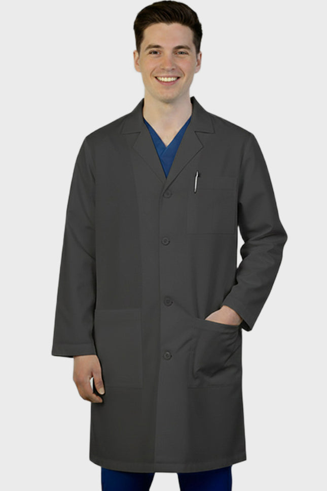 HeedFit 37 Inches Unisex Three Pocket Functional Lab Coat
