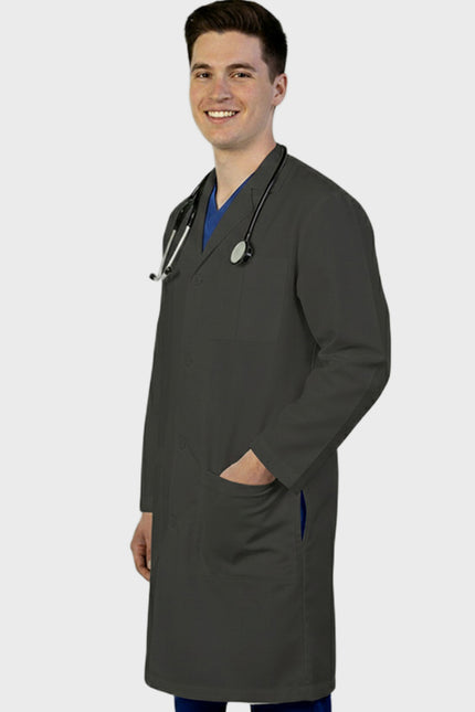 HeedFit 37 Inches Unisex Three Pocket Functional Lab Coat