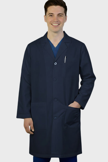 HeedFit 37 Inches Unisex Three Pocket Functional Lab Coat