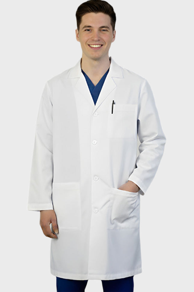 HeedFit 37 Inches Unisex Three Pocket Functional Lab Coat