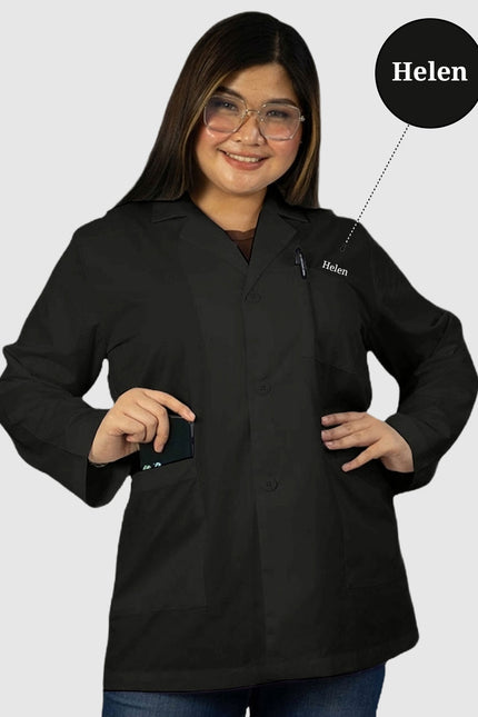 Free Embroidery 31 inches Women’s 3-Pocket Consultation Lab Coat