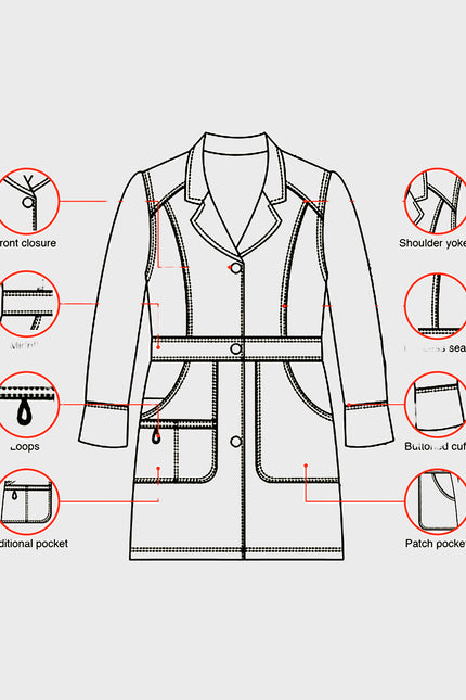 HeedFit 32 Inches Women's Perfection Lab Coat