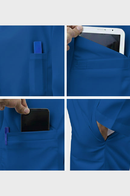 HeedFit 38 Inches Unisex Multi Pocket Premium Lab Coat