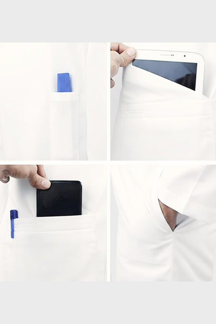 HeedFit 38 Inches Unisex Multi Pocket Premium Lab Coat