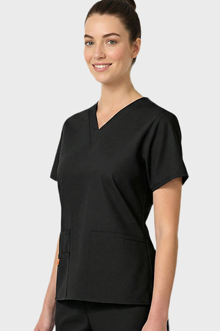 HeedFit Multi Pockets Women's  V-Neck Scrub Top