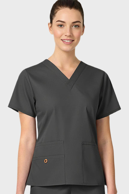 HeedFit Multi Pockets Women's  V-Neck Scrub Top