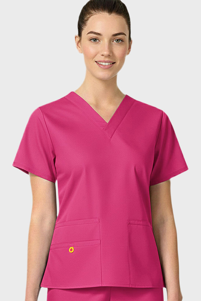 HeedFit Multi Pockets Women's  V-Neck Scrub Top