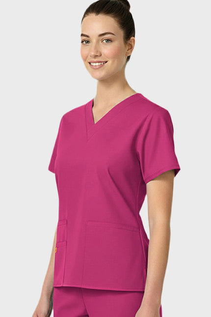 HeedFit Multi Pockets Women's  V-Neck Scrub Top