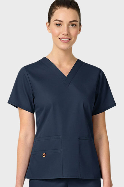 HeedFit Multi Pockets Women's  V-Neck Scrub Top