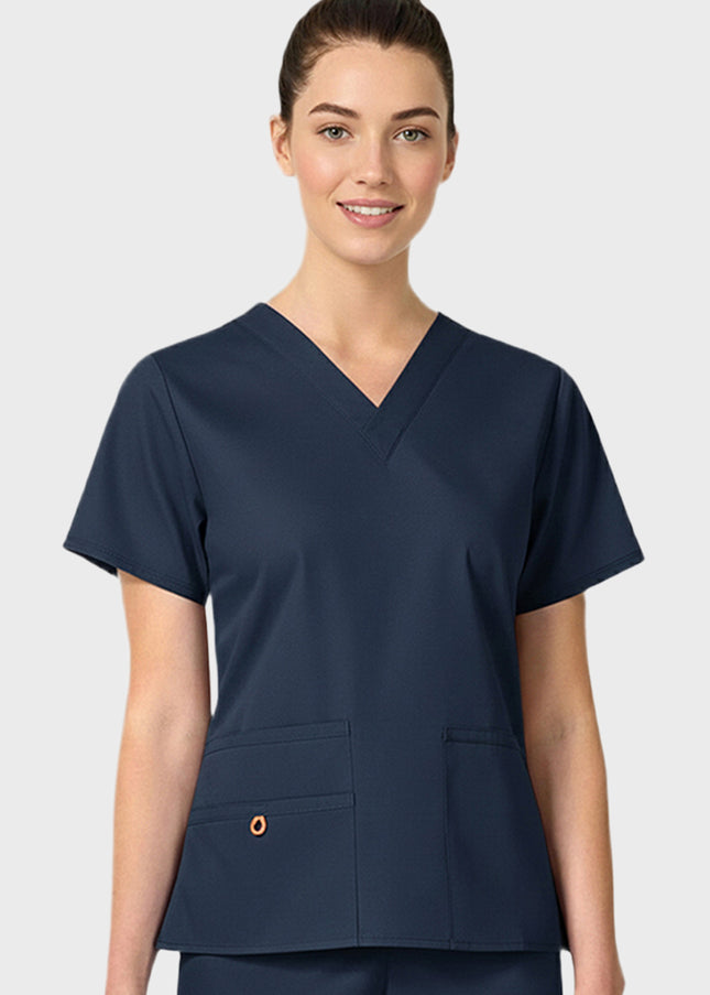 HeedFit Multi Pockets Women's  V-Neck Scrub Top