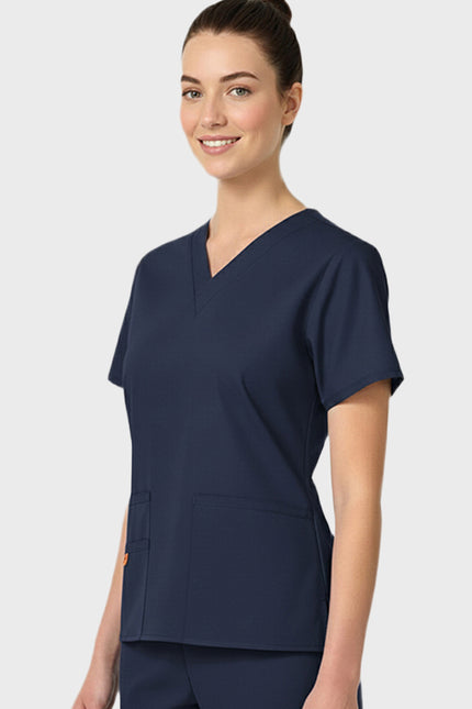 HeedFit Multi Pockets Women's  V-Neck Scrub Top