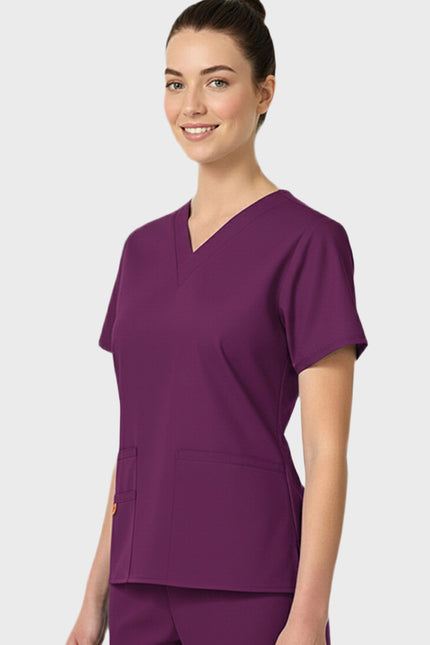 HeedFit Multi Pockets Women's  V-Neck Scrub Top