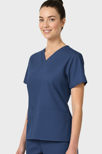 HeedFit Multi Pockets Women's  V-Neck Scrub Top