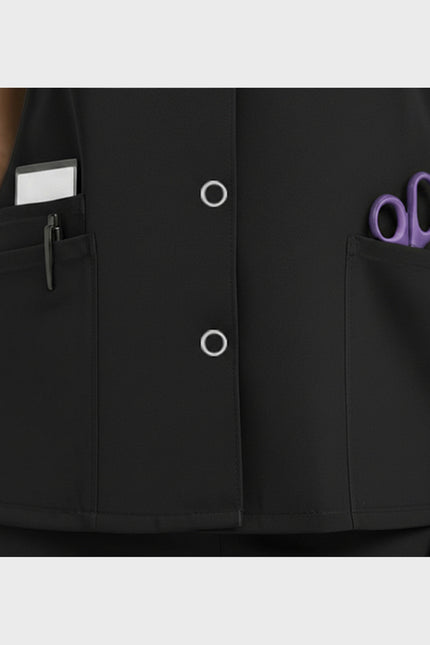 HeedFit  Snap Front Women's V-Neck Scrub Top