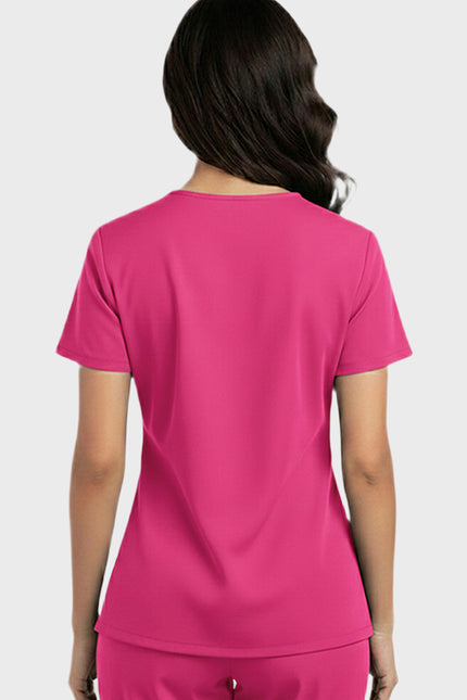 HeedFit  Snap Front Women's V-Neck Scrub Top