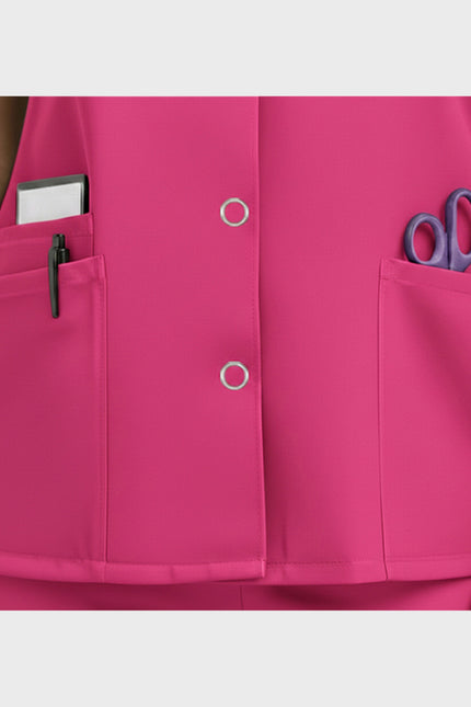 HeedFit  Snap Front Women's V-Neck Scrub Top