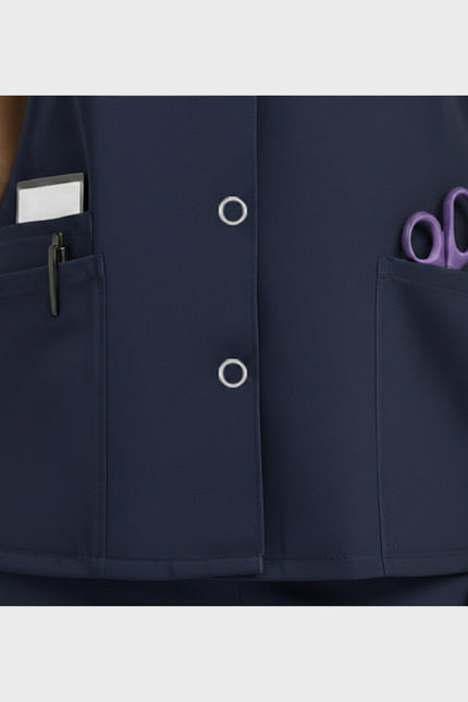 HeedFit  Snap Front Women's V-Neck Scrub Top