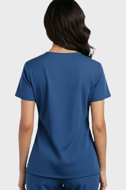 HeedFit  Snap Front Women's V-Neck Scrub Top