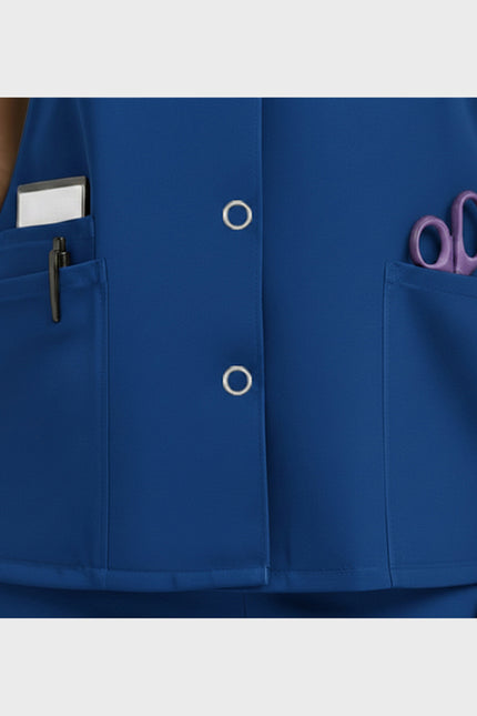 HeedFit  Snap Front Women's V-Neck Scrub Top