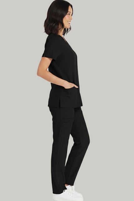 HeedFit Three Pockets Women's V-Neck Nursing Scrub Top