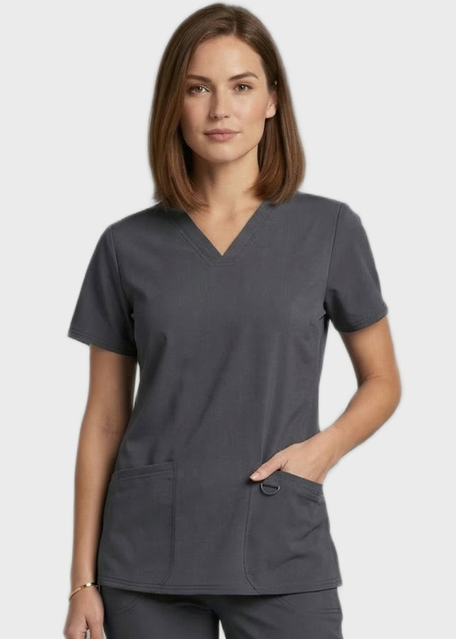 HeedFit 3- Pockets Women's V-Neck Nursing Scrub Top