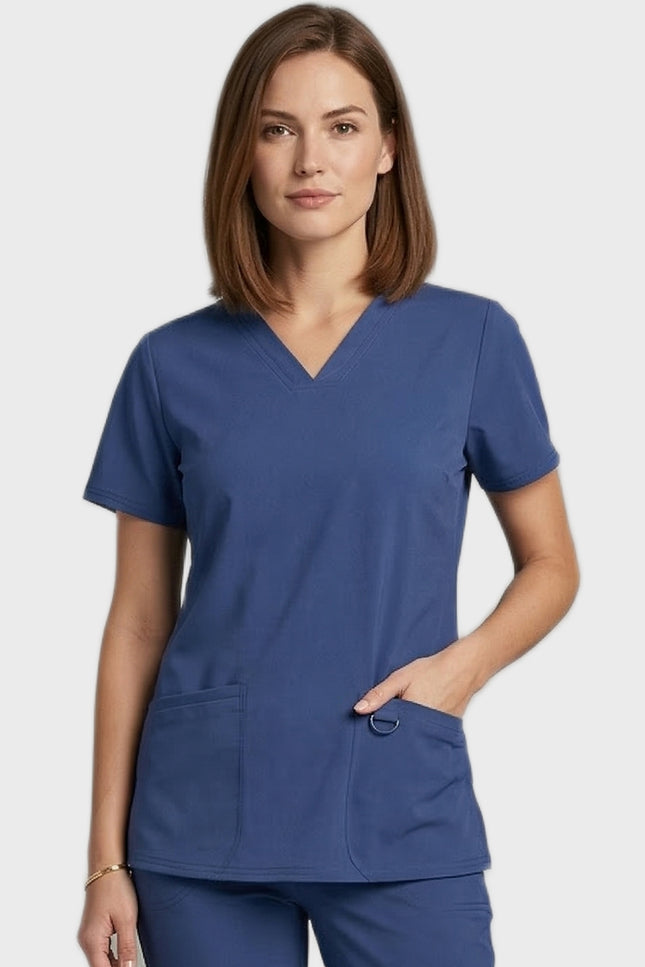 HeedFit 3- Pockets Women's V-Neck Performance Stretch Scrub Top