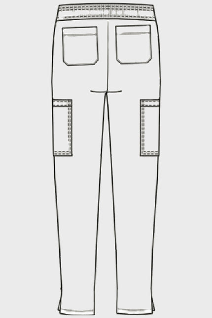 HeedFit Women's Drawstring Cargo Scrub Pant