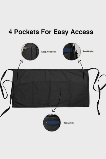 HeedFit Unisex 3 Pocket Waist Apron