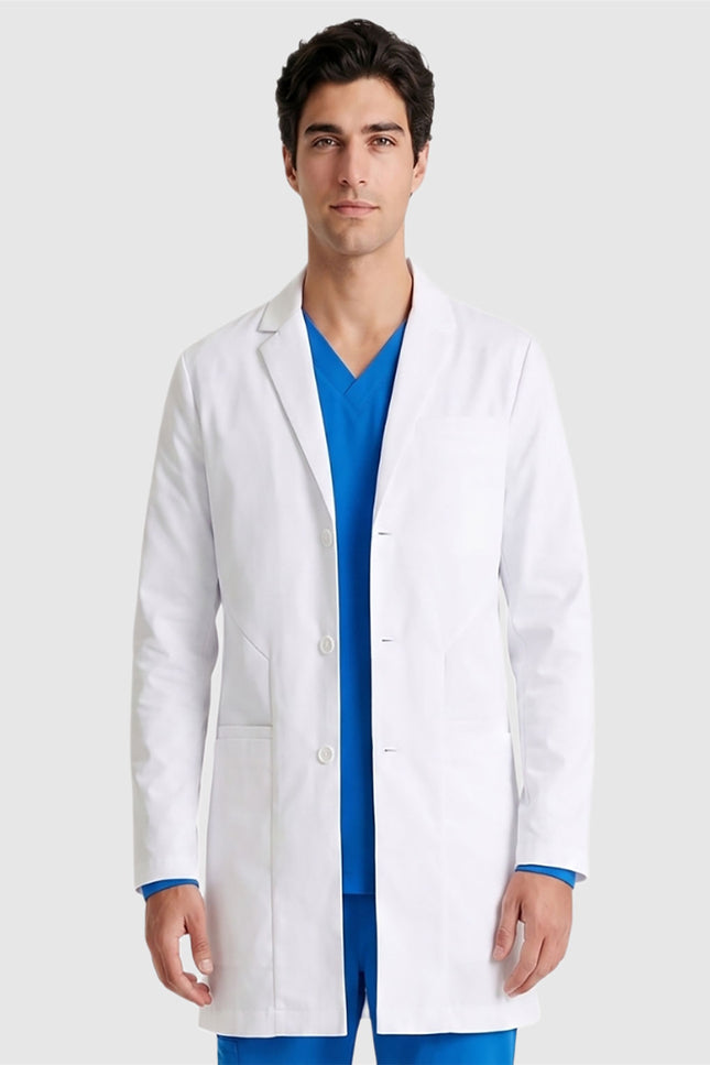 HeedFit Xclusive Men's 6-Pocket 35" 3-Button Lab Coat