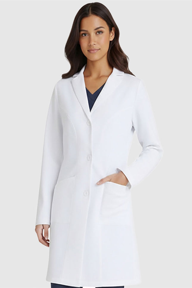 HeedFit Xclusive Women's 3 Pocket 34" 4-Button Lab Coat