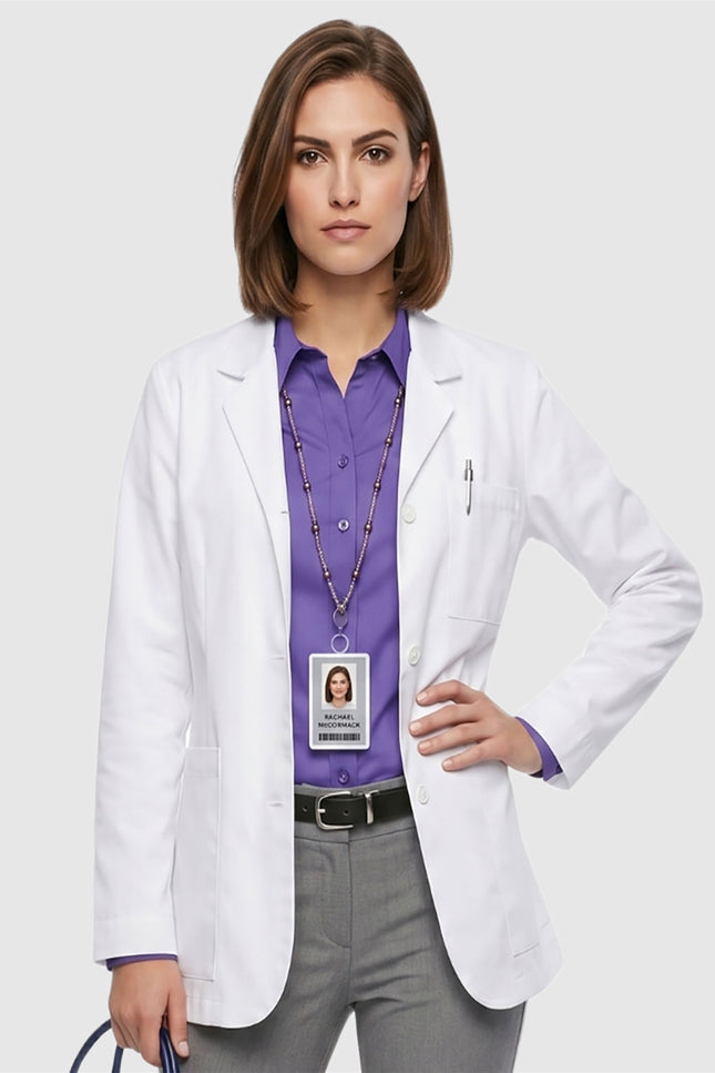 HeedFit Xclusive 28'' Ladies Expandable iPad Consultation Lab Coat