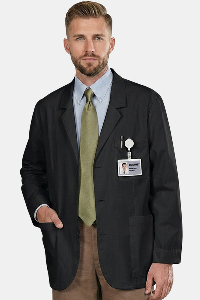 HeedFit Xclusive 30'' Men's Expandable iPad Consultation Lab Coat