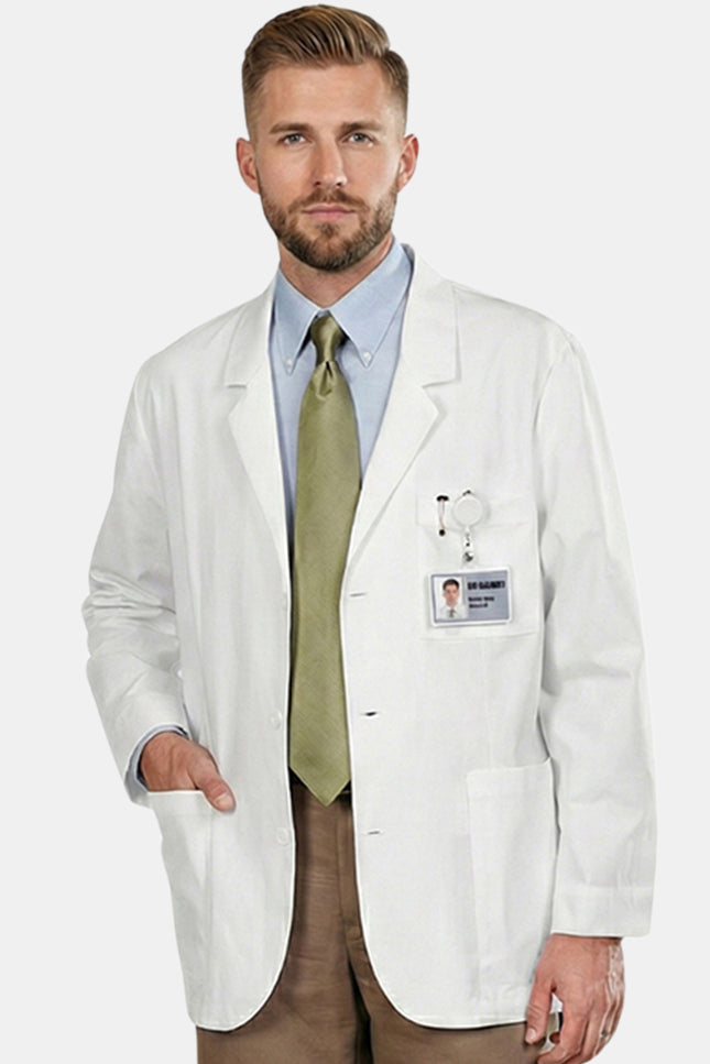 HeedFit Xclusive 30'' Men's Expandable iPad Consultation Lab Coat