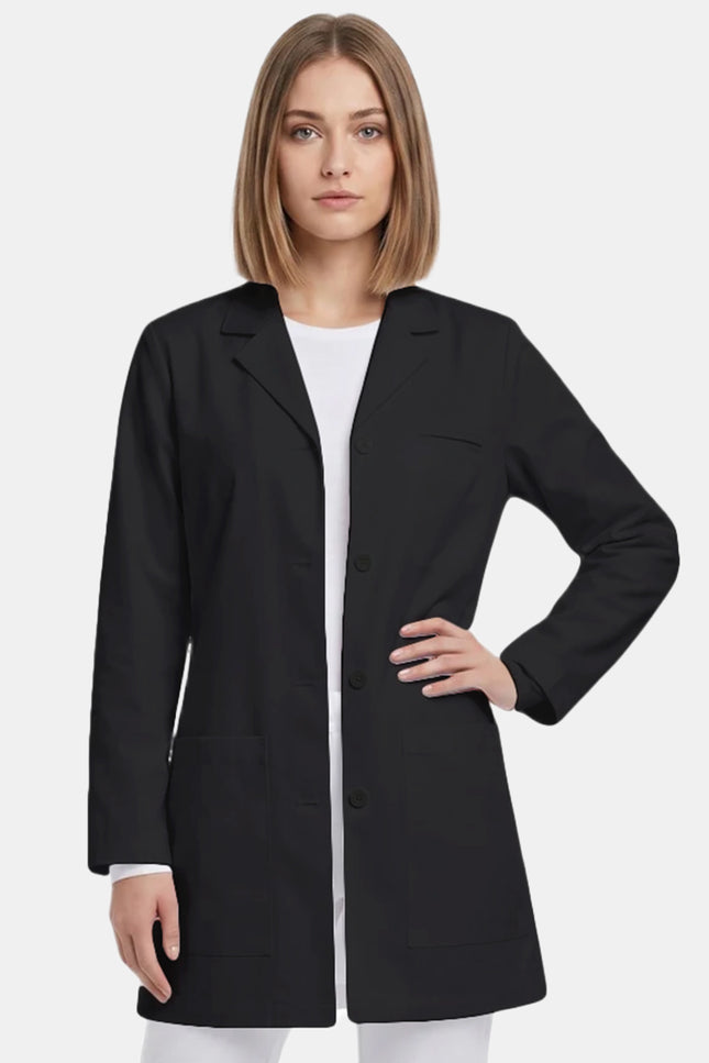 HeedFit Xclusive 32 Inches Ladies Trench Style Short Lab Coat