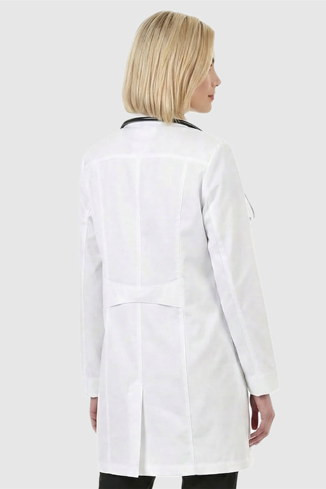 HeedFit Xclusive Women's 33 Inch High Collar Stretch Lab Coat