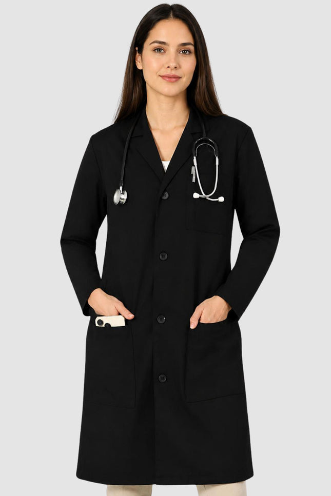 HeedFit 38 Inches Unisex Multi Pocket Premium Lab Coat