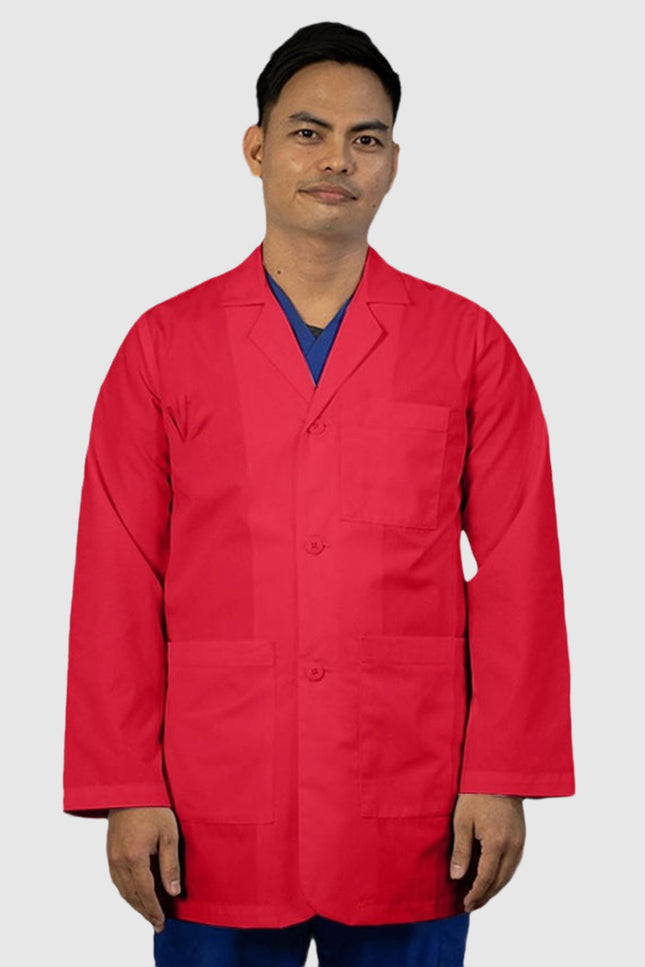 Panda Uniform Men's Consultant 32 Inch length Lab Coat