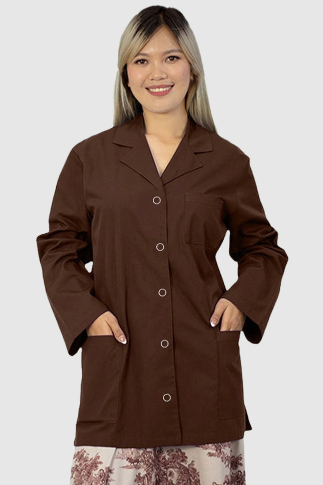 Panda Uniform Women's 32 Inch Snap Front Lab coat