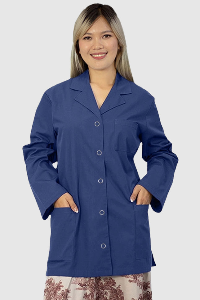 Panda Uniform Women's 32 Inch Snap Front Lab coat