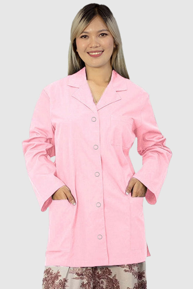 Panda Uniform Women's 32 Inch Snap Front Lab coat
