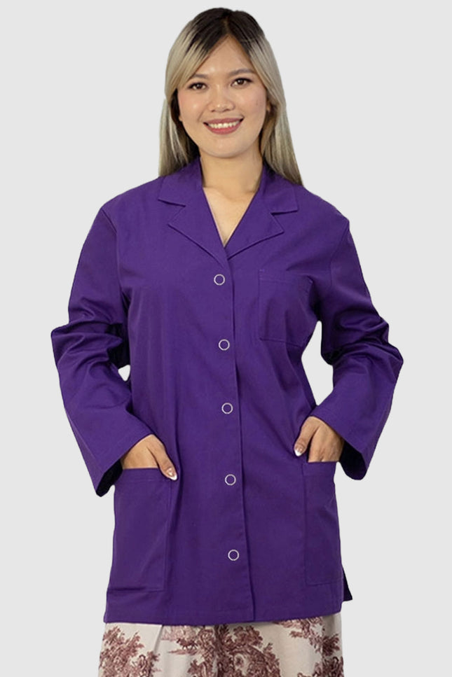 Panda Uniform Women's 32 Inch Snap Front Lab coat