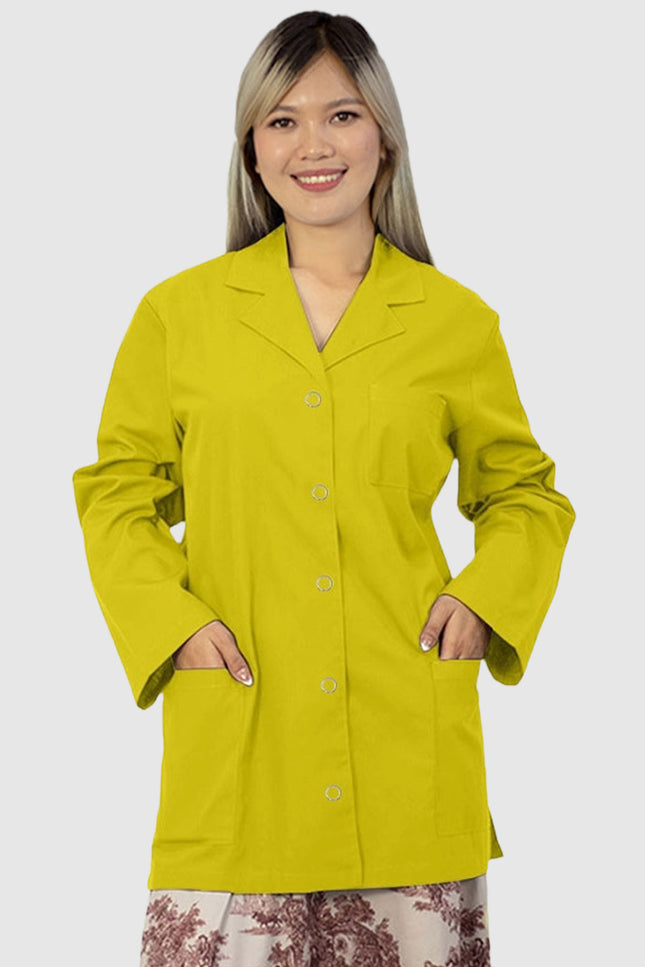 Panda Uniform Women's 32 Inch Snap Front Lab coat