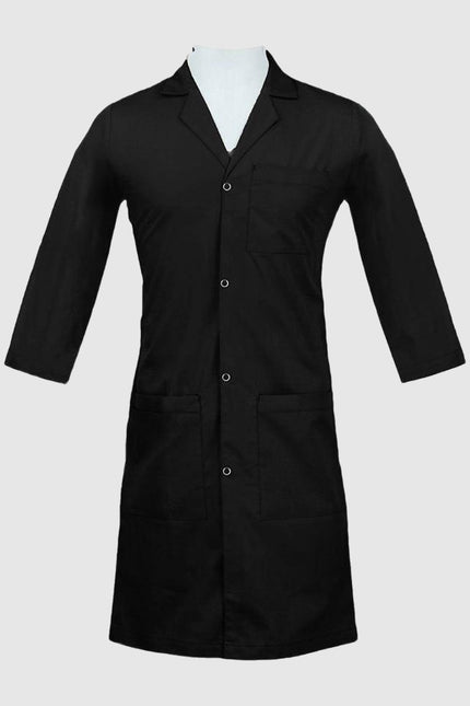 Panda Uniform Unisex Snap Front 40 Inch Three-Quarter Sleeves Lab Coat