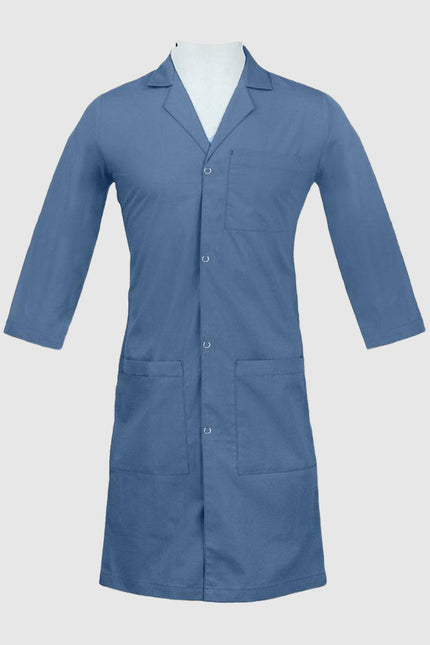 Panda Uniform Unisex Snap Front 40 Inch Three-Quarter Sleeves Lab Coat