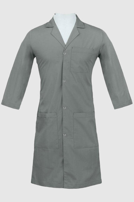 Panda Uniform Unisex Snap Front 40 Inch Three-Quarter Sleeves Lab Coat